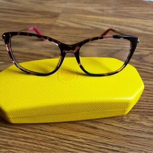 Swarovski Pink Havana Cat Eye Plastic SW5350 Glasses with Case